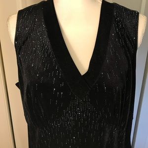 EUC long dress gown, Black. Size 18/20. Velvet